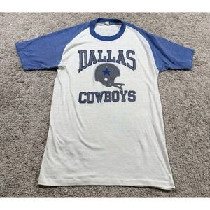 Vintage Single Stitched NFL Dallas Cowboys Graphic Shirt Retro Basic 90s S